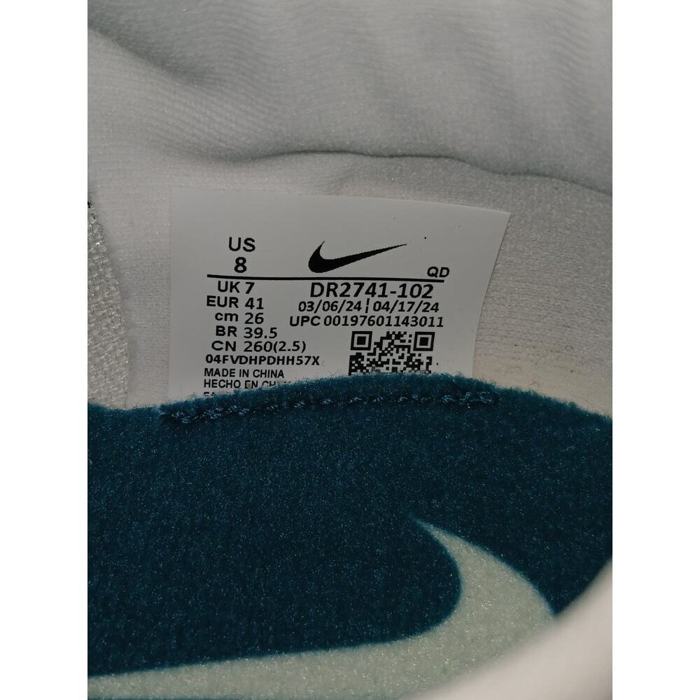Mew Men's 8 Wonen's 9.5 Zoom Ja Fly 4 White Black Bright Spruce DR2741-102 - Picture 6 of 8